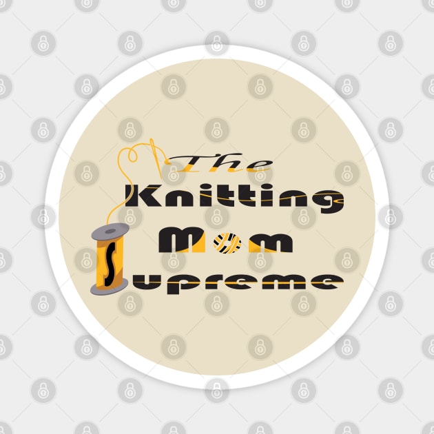 knitting mom Magnet by Mirak-store 